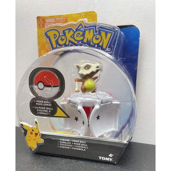 POKEMON Throw 'N' Pop Collectible Figure Cubone Poke Ball - Picture 4 of 5